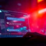 AI chatbot interface for intimate conversations.