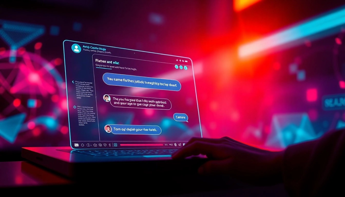 AI chatbot interface for intimate conversations.