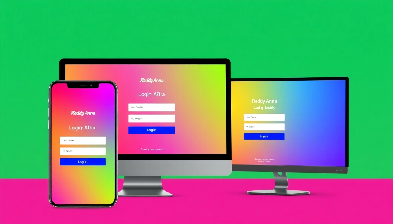 Secure Reddy Anna Login screen with user-friendly interface on mobile and desktop devices, highlighting easy access and safety features for users in India.