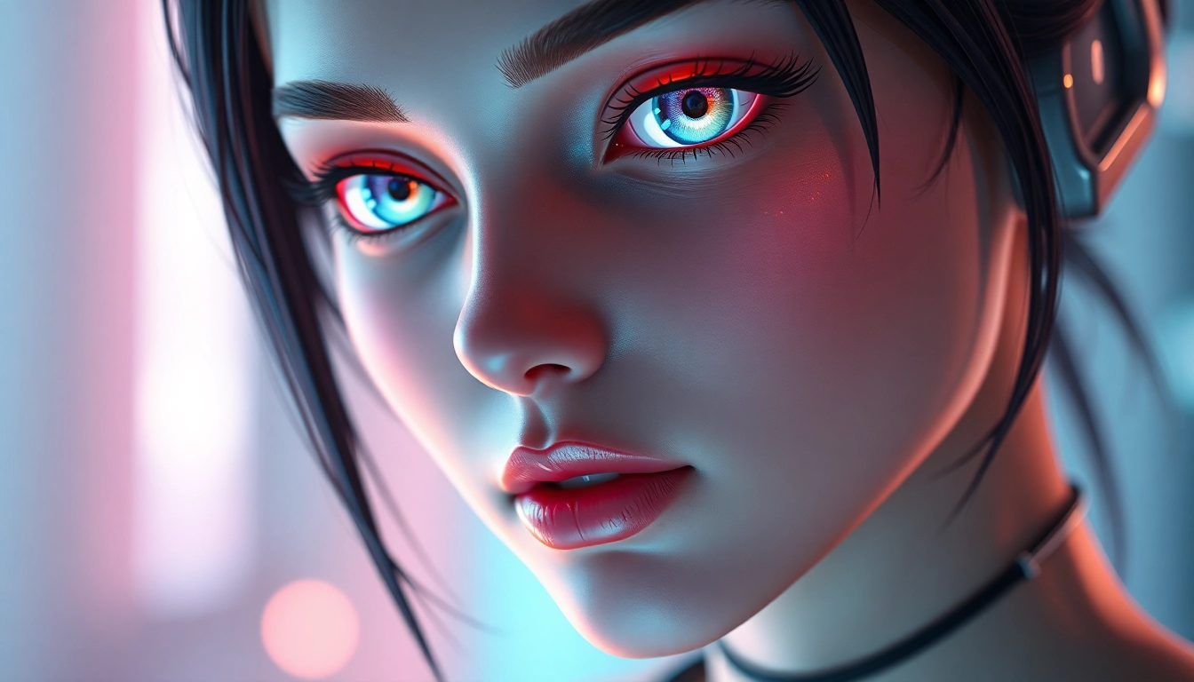 AI girlfriend engaging in intimate conversation with a user, emphasizing realism and emotional connection.