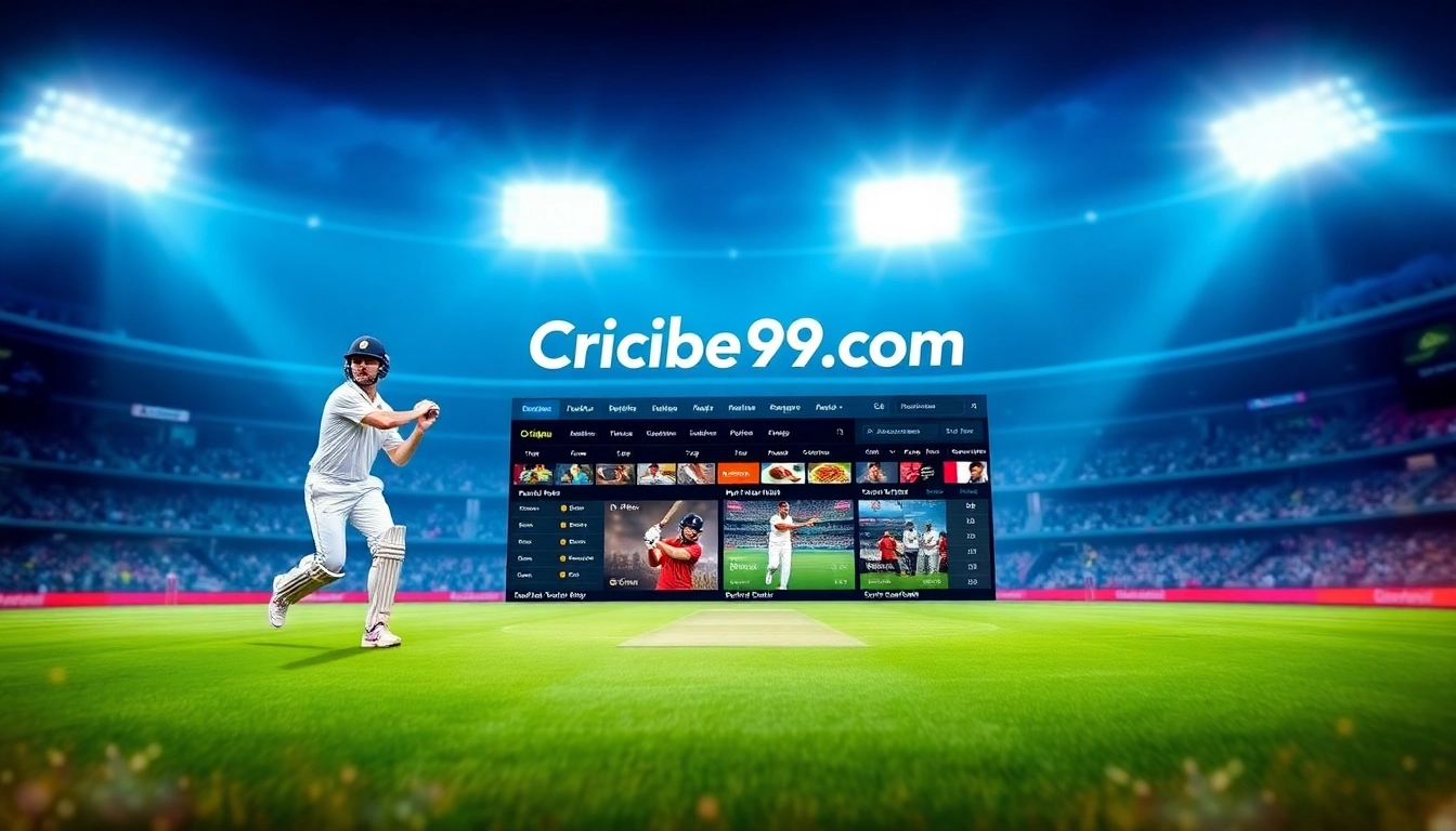 Professional cricket betting platform Cricbet99 com with live odds and betting options for